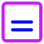 Align Two Bottom Square Icon from Core Neon Set
