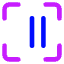 Align Two Right Frame Icon from Core Neon Set