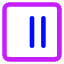 Align Two Right Square Icon from Core Neon Set