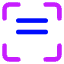 Align Two Top Frame Icon from Core Neon Set