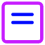 Align Two Top Square Icon from Core Neon Set
