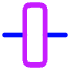 Align Vertical Center 2 Icon from Core Neon Set
