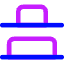 Distribute Bottom Icon from Core Neon Set