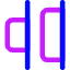 Distribute Right Icon from Core Neon Set