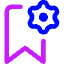 Bookmark Setting Gear Icon from Core Neon Set