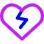 Broken Heart Icon from Core Neon Set