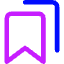 Double Bookmark Icon from Core Neon Set