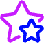 Double Star Icon from Core Neon Set