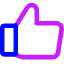 Like 1 Icon from Core Neon Set
