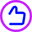 Like Circle Icon from Core Neon Set