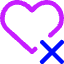 Remove Like Favorite Love Icon from Core Neon Set