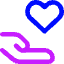 Share Heart Icon from Core Neon Set