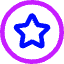 Star Circle Icon from Core Neon Set