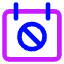 Calendar Block Icon from Core Neon Set