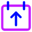 Calendar Upload Icon from Core Neon Set