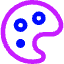 Paint Palette Icon from Core Neon Set