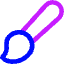 Paintbrush 2 Icon from Core Neon Set