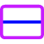Rectangle Split Half Horizontal Icon from Core Neon Set