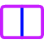 Rectangle Split Half Vertical Icon from Core Neon Set