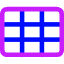Rectangle Split Nine Icon from Core Neon Set