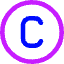 Copyright Icon from Core Neon Set