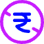 Non Commercial Rupee Icon from Core Neon Set