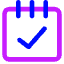 Notepad Check Icon from Core Neon Set