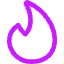 Trending Content Icon from Core Neon Set