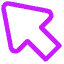 Arrow Cursor 1 Icon from Core Neon Set
