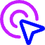Arrow Cursor Click 1 Icon from Core Neon Set