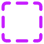 Select Square Area 1 Icon from Core Neon Set