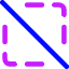 Selection Slash Icon from Core Neon Set