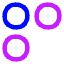 Dashboard Circle Three Icon from Core Neon Set