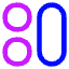 Dashboard Circle Vertical Pill 1 Icon from Core Neon Set