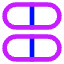 Dashboard Horizontal Pills Half Icon from Core Neon Set