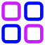 Dashboard Square Icon from Core Neon Set