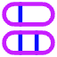 Dashboard Vertical Pills 5 Icon from Core Neon Set