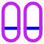 Dashboard Vertical Pills Split Bottom Icon from Core Neon Set