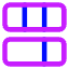 Dashboard Vertical Rectangle 4 Icon from Core Neon Set