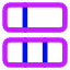 Dashboard Vertical Rectangle 5 Icon from Core Neon Set