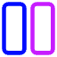 Dashboard Vertical Rectangle Icon from Core Neon Set