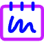 Notepad Sketchpad Icon from Core Neon Set