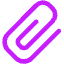 Paperclip 1 Icon from Core Neon Set