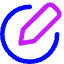 Pencil Circle Icon from Core Neon Set