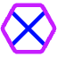 Polygon Frame Icon from Core Neon Set