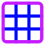 Show Grid Icon from Core Neon Set