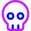 Skull 1 Icon from Core Neon Set