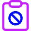 Clipboard Block Icon from Core Neon Set