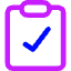 Clipboard Check Icon from Core Neon Set