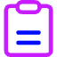 Clipboard Text Icon from Core Neon Set